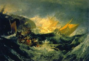 William Turner: Shipwreck of the Minotaur, 1810